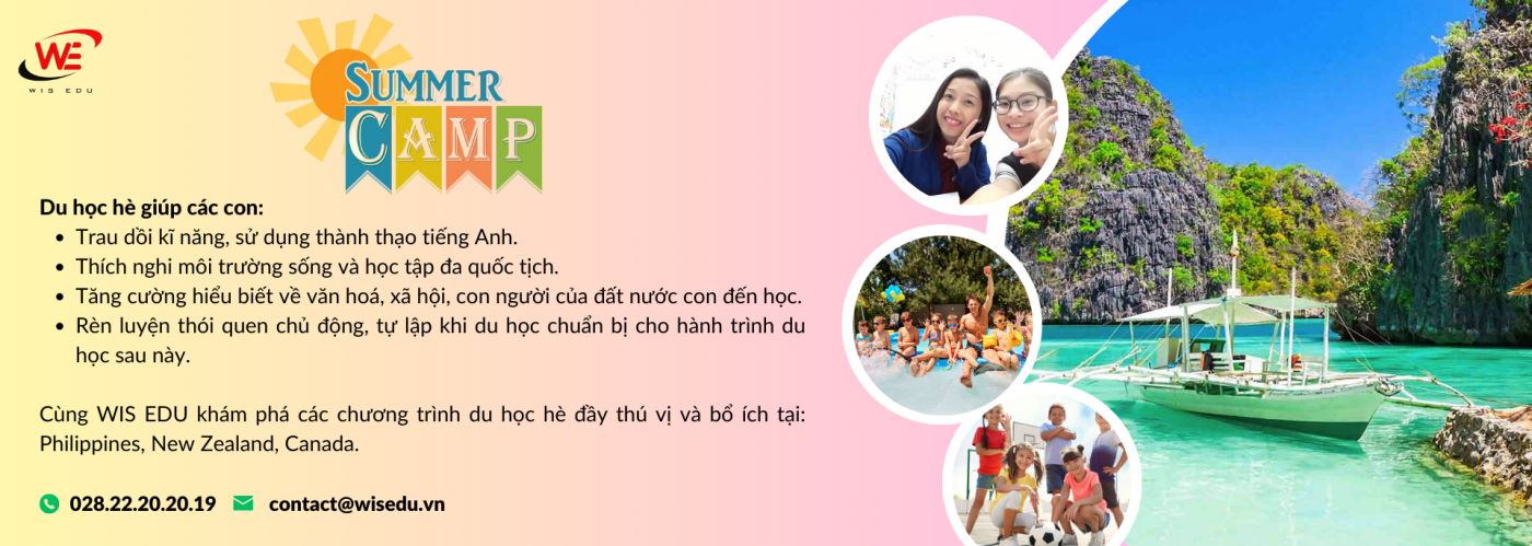 WIS EDU – Tiếng Anh Online, Trại hè quốc tế, Du học
