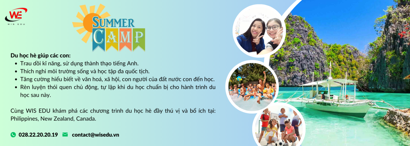 WIS EDU – Tiếng Anh Online, Trại hè quốc tế, Du học