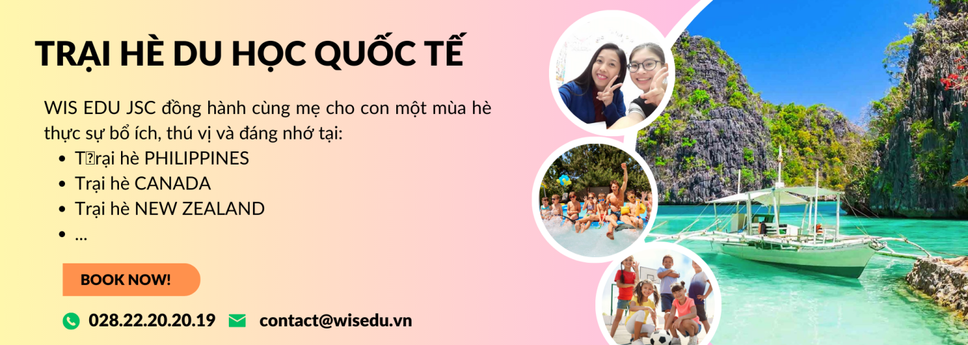 WIS EDU – Tiếng Anh Online, Trại hè quốc tế, Du học