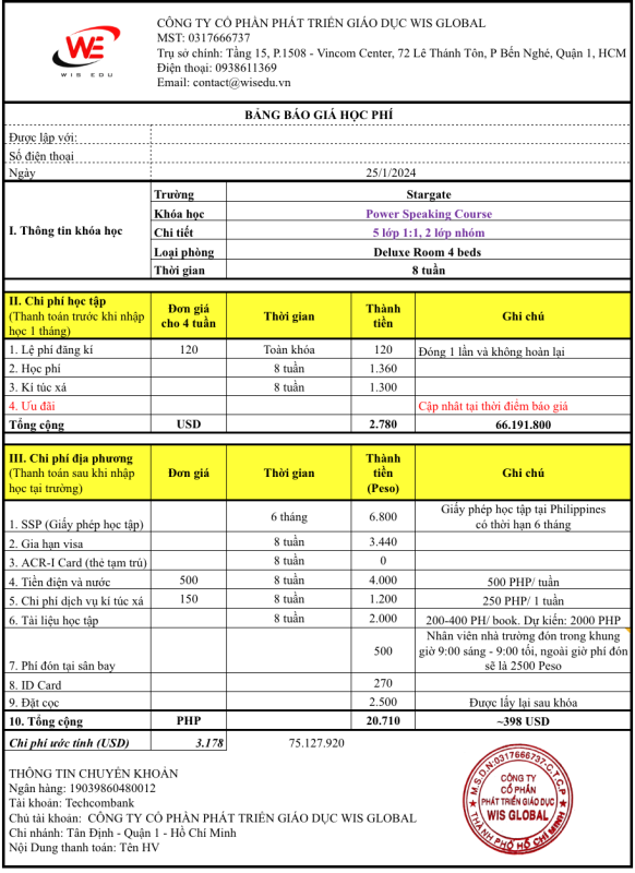 WIS EDU – Tiếng Anh Online, Trại hè quốc tế, Du học